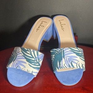 lulu’s Jax Fuchsia Suede Mules Heels